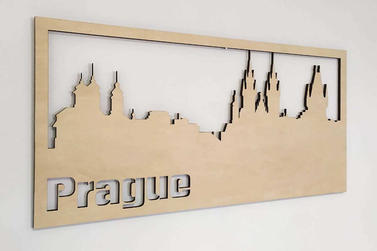 Dřevěný obraz - PRAGUE