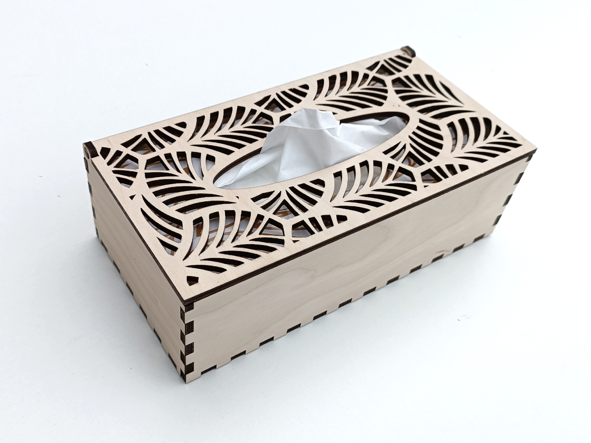 Dřevěná krabička na kapesníky - BURDOCK
