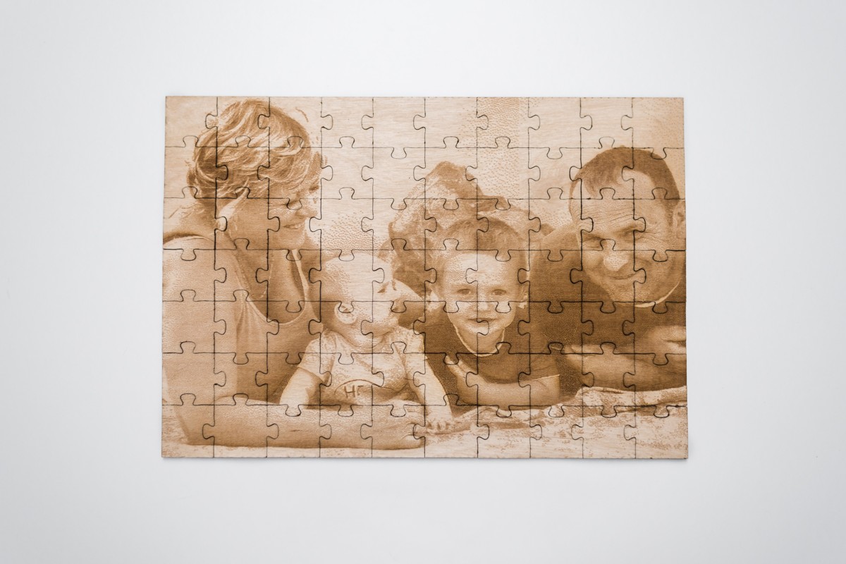 Dřevěné puzzle z fotografie - A4