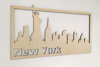 Dřevěný obraz - NEW YORK