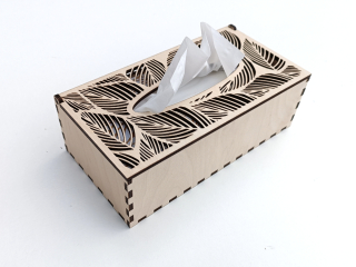 Dřevěná krabička na kapesníky - BLADE